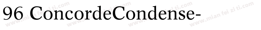 96 ConcordeCondense字体转换